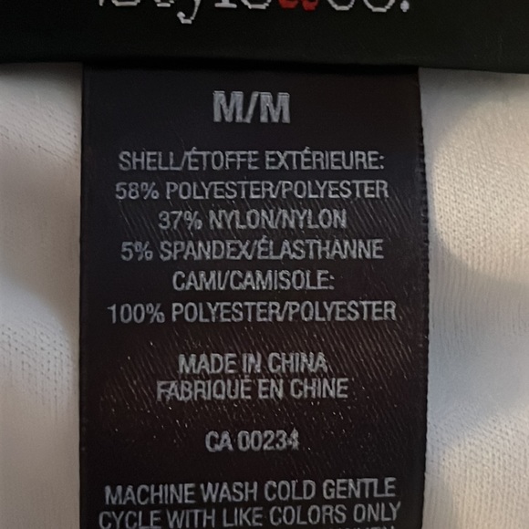 Style & Co lacy blouse with built in camisole - Picture 8 of 9